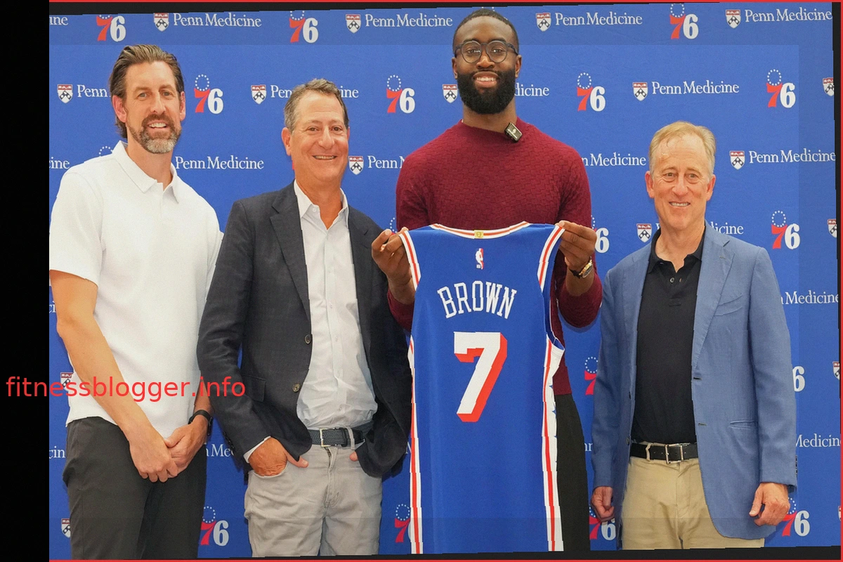 Джейлен Браун бросил первую подачу на игре Phillies после трансфера в 76ers